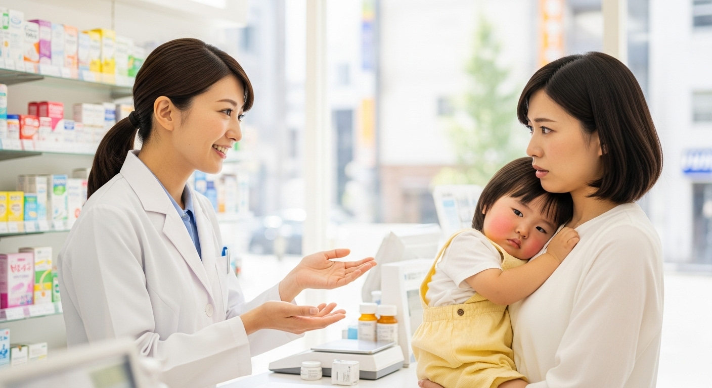 子どもの急な発熱、どうする?🌡️ 薬局でできる緊急アドバイス